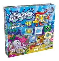 Brinquedo Jogo Da Memória Fundo Do Mar Peixe Baleia Polvo