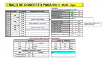 Planilha Cálculo De Traço Concreto