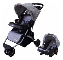 Coche Jogger Mega Baby Travel System 3 Ruedas Huevito Color Gris Color Del Chasis Gris