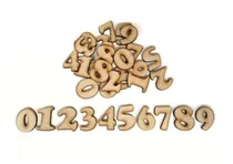 120 Numero Fibrofacil 2cm Mdf Letras Abecedario