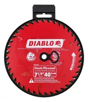 Disco Sierra Circular Diablo D0740r 40 Dientes 7-1/4pul Color Rojo