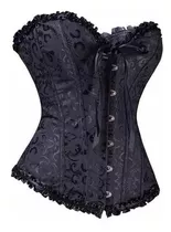 Corsé Corset Faja Victoriano Bordado Ajustable Cintura Obseq