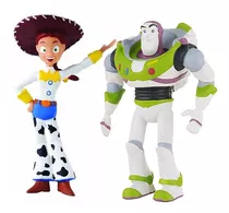 Kit Com 2 Bonecos De Apertar P/ Bebê Toy Story Jessy E Buzz