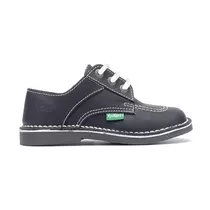 Zapatos Para Niños Kickers Scoop Color Negro Colegial