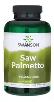Saw Palmetto 540mg (250 Cápsulas) Swanson Salud De Próstata