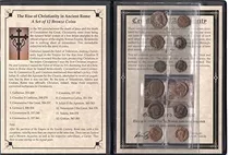 12 antigua Moneda Romana Colección. Certificado Authentic.