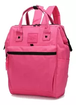 Mochila Cartera Everlast Abertura Boca De Pez Mujer Urbana Color Fucsia Diseño De La Tela Liso