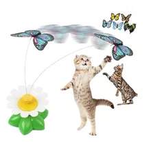 Borboleta Gato Giratoria Rotativa Voadora Interativa Pet 