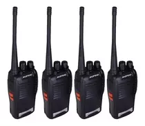 Kit 4 Radios Comunicador 777s 16canais Profissional O Melhor Bandas De Freqüência 400-470mhz Cor Preto