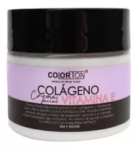 Crema Facial Colágeno Y Vitamina E Colorton® 90g Día Y Noche Tipo De Piel Todo Tipo De Piel