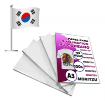 Papel Para Sublimacion Tamaño A3 Premium Koreano Moritzu