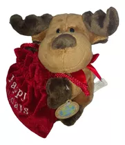 Peluche Reno Alce Bolsa Happy Holidays 17cm Dandee