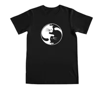 Remera Ying Yang Gatos