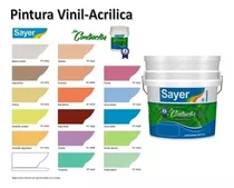 Pintura Vinilica Acrilica  Contractor Cubeta 4lt 17 Colores