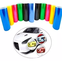 Vinilo Foco Adhesivo Auto Tuning Universal Colores 30cmx10m