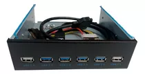 Panel Frontal 5.25  4 Usb 3.0 + 2 Usb 2.0 Agrega Usb A Tu Pc