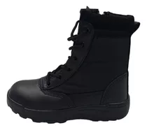 Bota De Niño O Niña Color Negro Basmar Talla 24 A 36