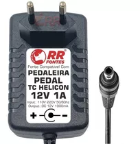 Fonte Dc 12v Pra Pedaleira Tc Helicon Voicelive 3 Extreme