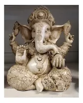 Diosa Ganesha Imitacion Marfil 31 Cms De Alto