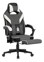 Silla Gamer Ergonomica Con Cojines Lumbares Y Reposa Pies