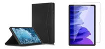Funda Book Cover + Templado Compatible Con Samsung Tab A7 
