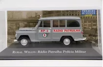 Miniatura Rural Willys Radio Patrulha 1:43 Veiculos Serviço