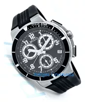 Reloj Mido Oceanstar Cronografo Caucho Negro