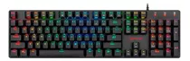 Teclado Gamer Redragon Shrapnel K589rgb Qwerty Outemu Blue Lp Español Latinoamérica Color Negro Con Luz Rgb