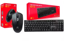 Kit Teclado E Mouse Com Fio Usb Abnt2 Tecla Ç C3tech Barato