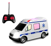 Carrinho Controle Remoto Ambulancia Carro Bombeiro Luzes/som