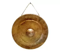 Gong Vietnamita Tradicional Mesa Hecho A Mano 30cm Regalo