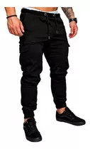 Pantalon Jogger Cargo Elastizado Hombre Bolsillos Rfs