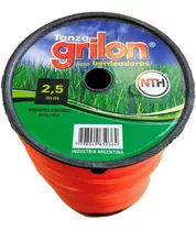 Tanza Grilon 2,5mm Cuadrada Desmalezadora Motoguadaña X 1kg Color Naranja