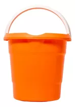 Balde Con Pico Capacidad 12 Litros Gemplast Color Naranja Claro