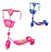 Patinete Infantil 3 Rodas Menino Menina Led 50kg Som E Luz