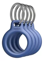 Pack X4 Llavero Silicona Belkin Para Apple Airtag - Cover Color Azul