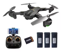 Drone Visuo Xs812 Gps Câmera 1080p E 3 Baterias