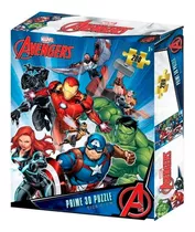 Quebra-cabeça 200 Peças 3d Os Vingadores Zipper Box Br1313