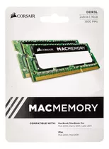 Memória Notebook 16gb 1600 (2x8) Kit Ddr3 Mac Corsair C/ Nf