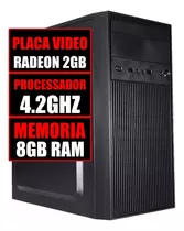 Computador Pc Gamer Cpu Amd 3.8ghz / Placa Video Radeon 2gb