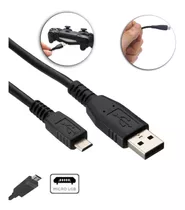 Cabo Micro Usb V8 Carregador E Dados P/ Android Samsung LG Cor Preto