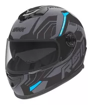 Casco Integral Hawk Rs11 Revo Sophie Negromate+gris Motocity