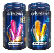 Creatina 1kg + Suplemento Vitaminas Para Mujer 1kg Euphoric