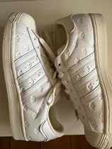 Zapatillas adidas Superstar Blancas Grabado Usadas 8,5 /42