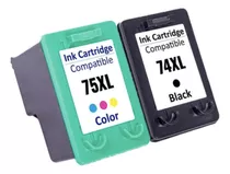 Kit Cartucho De Tinta Compativel Hp 74xl / 75xl C4480 C4280