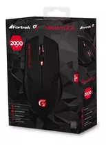 Mouse Gamer Spider Tarantula Om-702 Preto/vermelho Fortrek