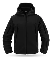 Campera Polar Uzspace Táctica Con Capucha Invierno - El Rey