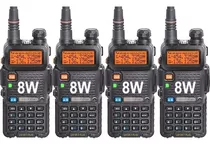 Kit X 4 Handy Baofeng Uv5r 8w Bibanda Radio Walkie Talkie 