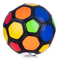 Balón De Futbol De Colores Con Orillo Negro N°5 Audioimport