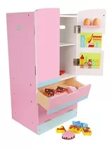 Juguete Refrigerador Side By Side Rosa - Kidscool